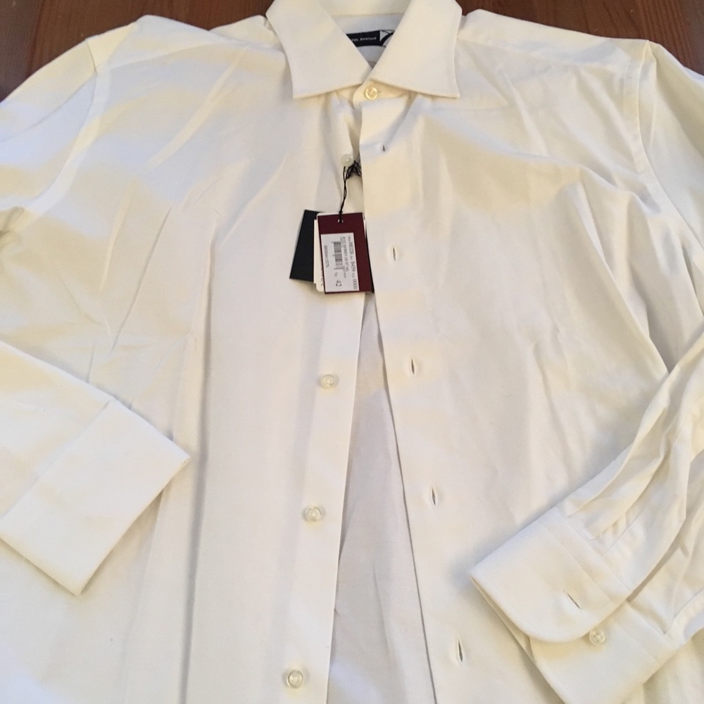 Saks white dress shirt never worn.